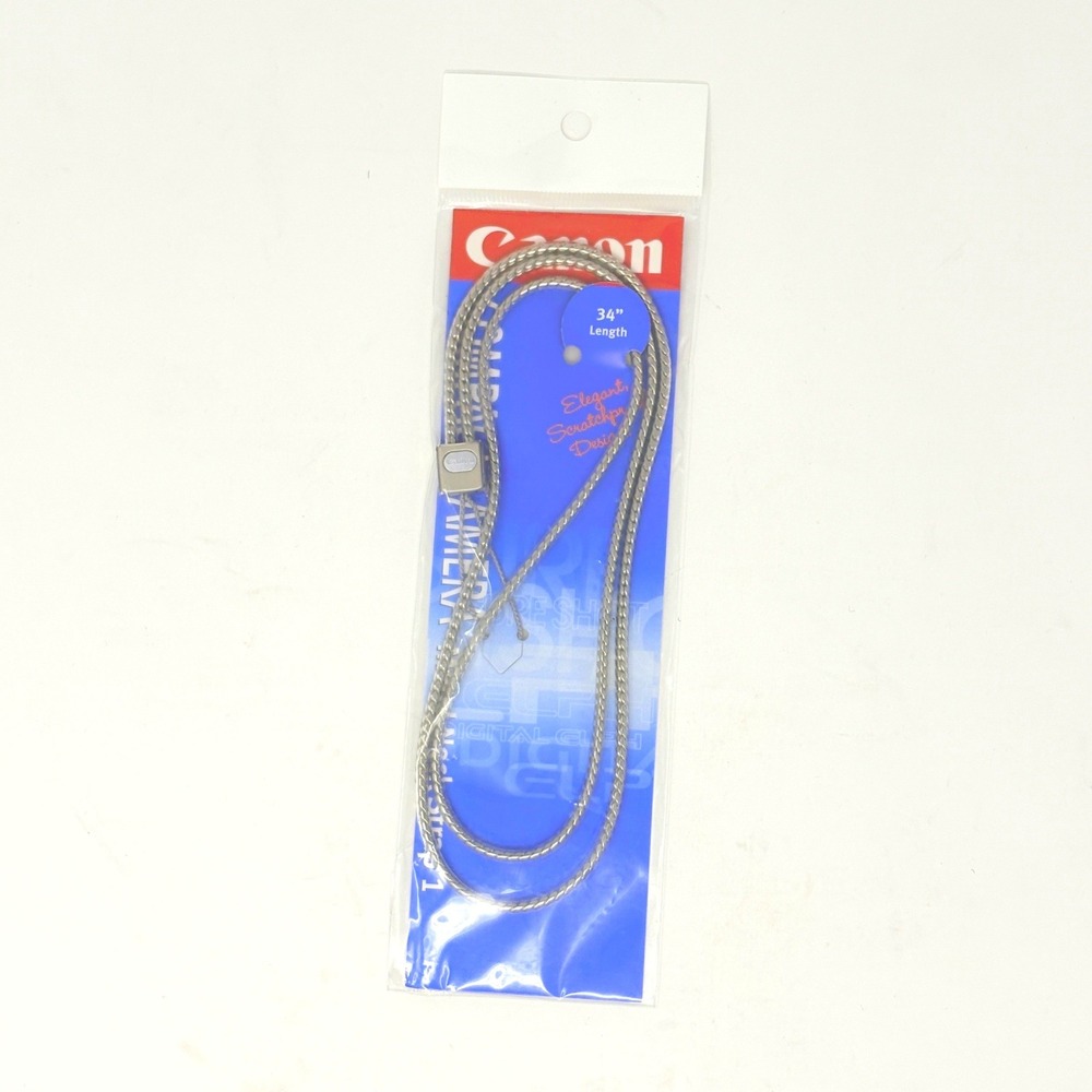 Canon Compact Camera Metal Neck Strap 1‎ Silver 34" 6254A003AA Made in Japan NIP